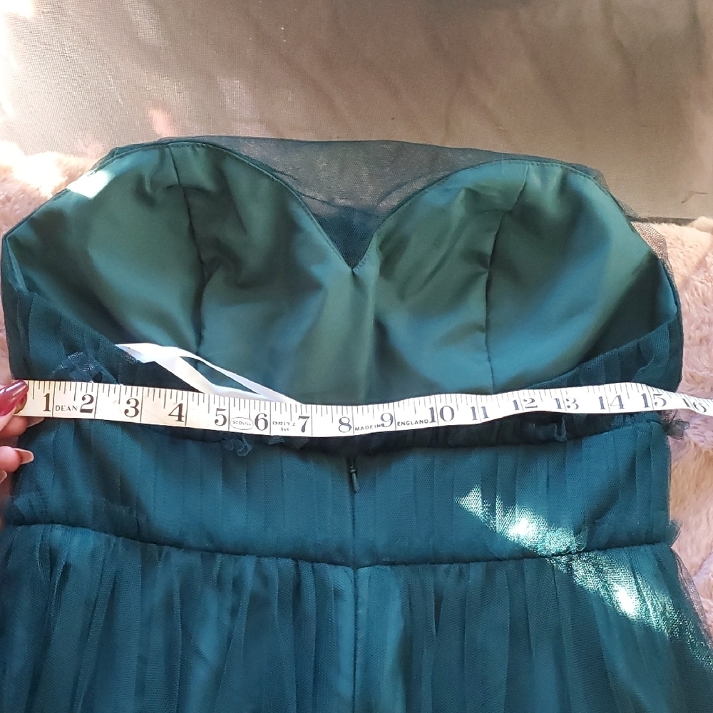Revelry Green Gown with Halter Neckline - Picture 7 of 10
